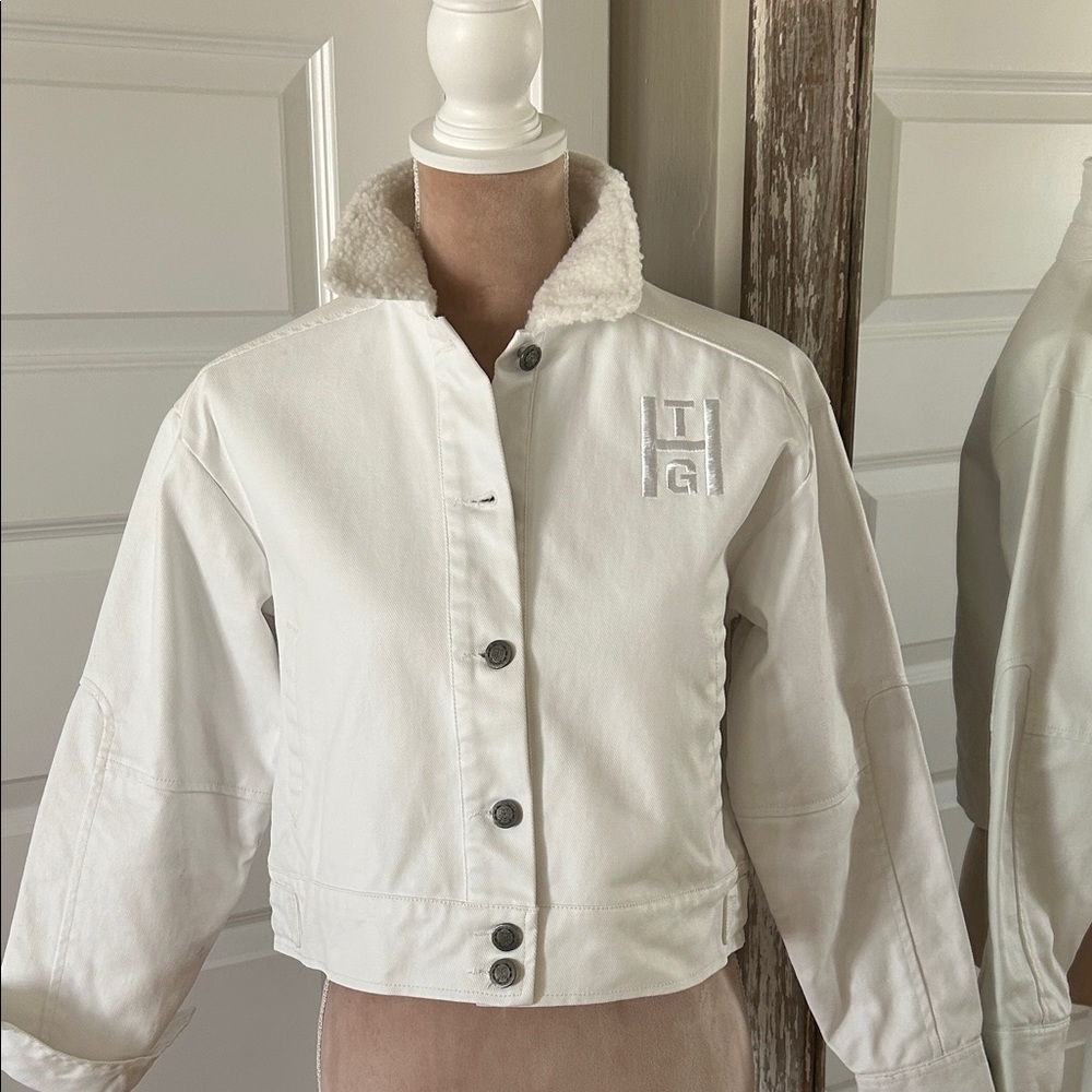 Honor The Gift Coated White Jean Jacket